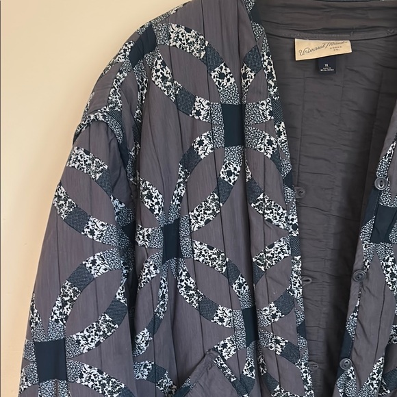 Universal Thread Blue Patterned Bomber Jacket - Picture 2 of 11